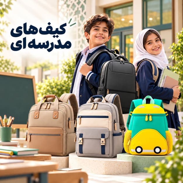 خرید کیف مدرسه دخترانه و پسرانه
